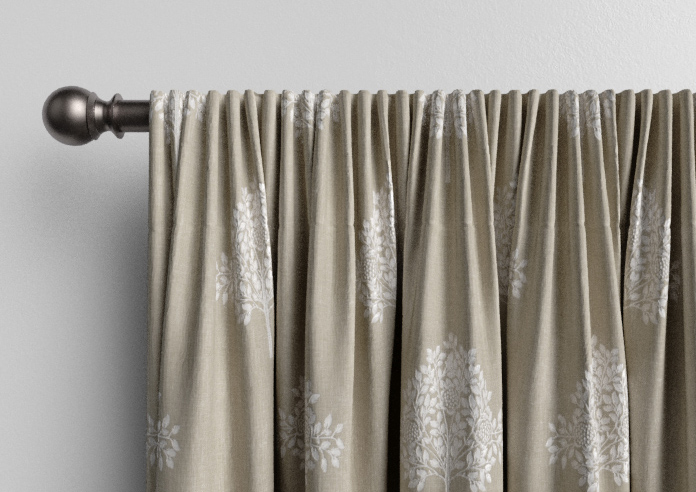 William Morris Marigold Tree Embroidery, Linen - Made to Measure Curtains - Image 9